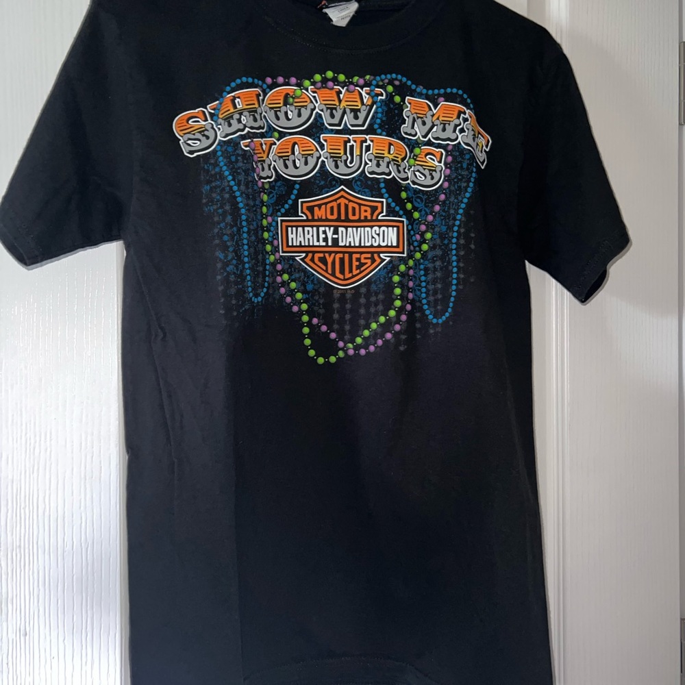 Harley Davidson Mardi Gras t shirt